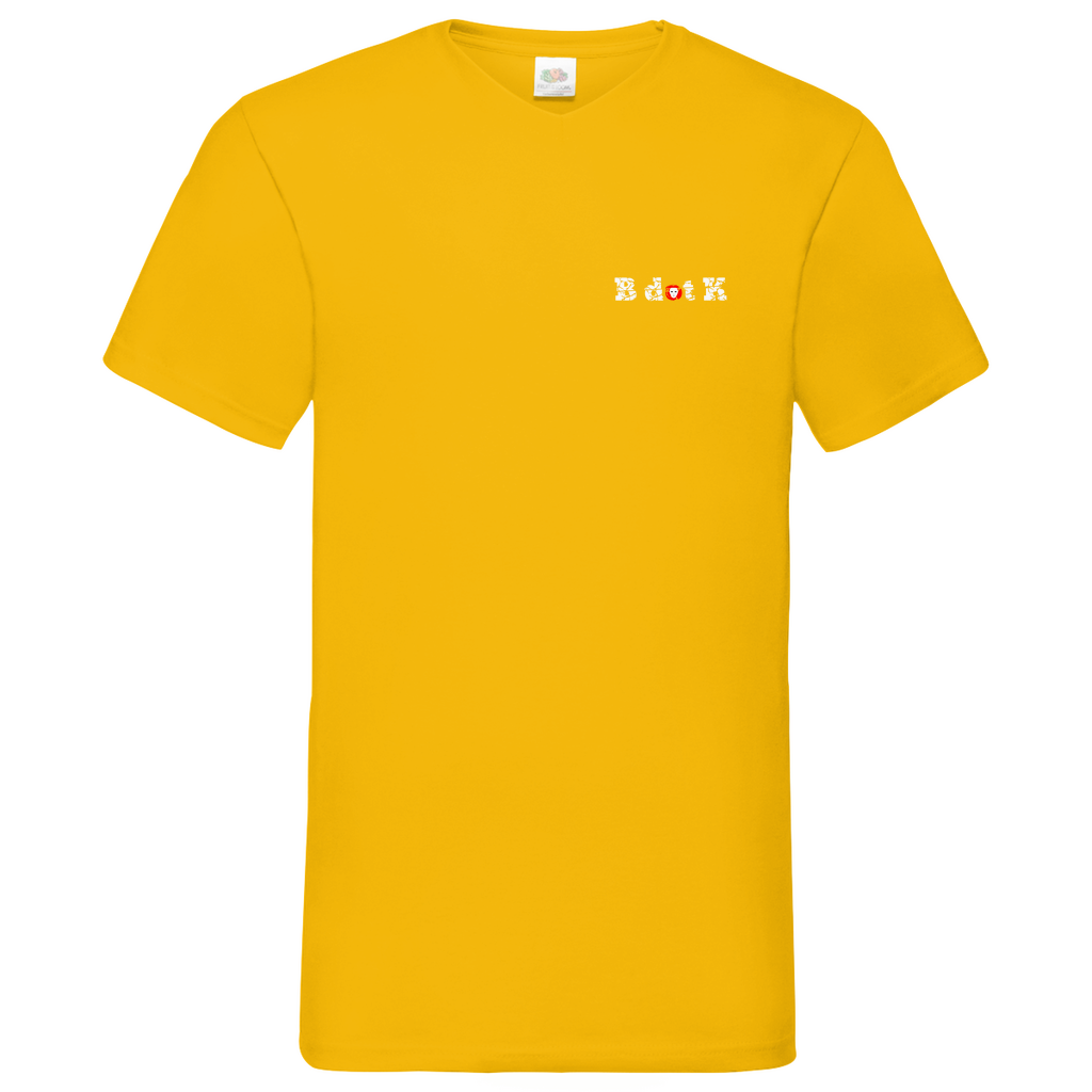 B dot K eco  Mask back - V-Neck T-Shirt dark