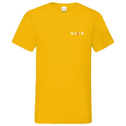B dot K eco  Mask back - V-Neck T-Shirt dark