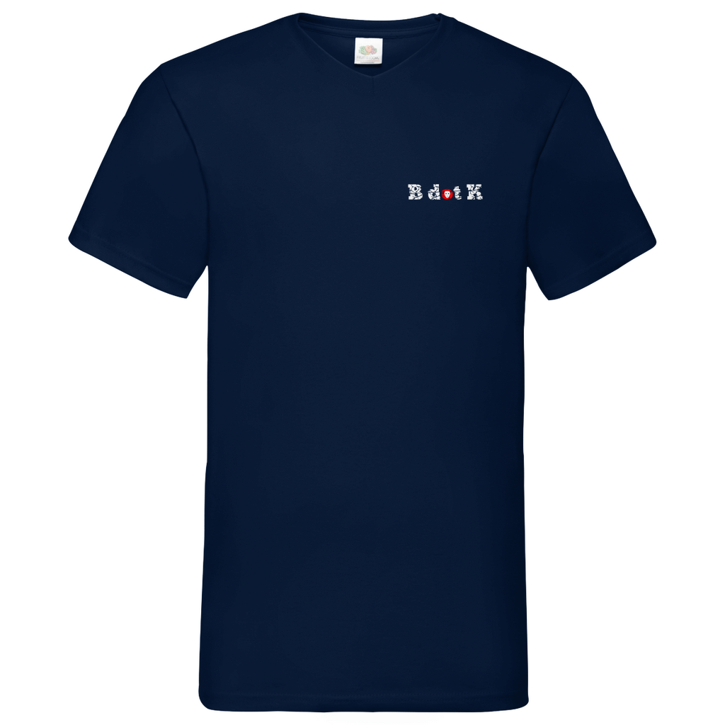 B dot K eco  Mask back - V-Neck T-Shirt dark