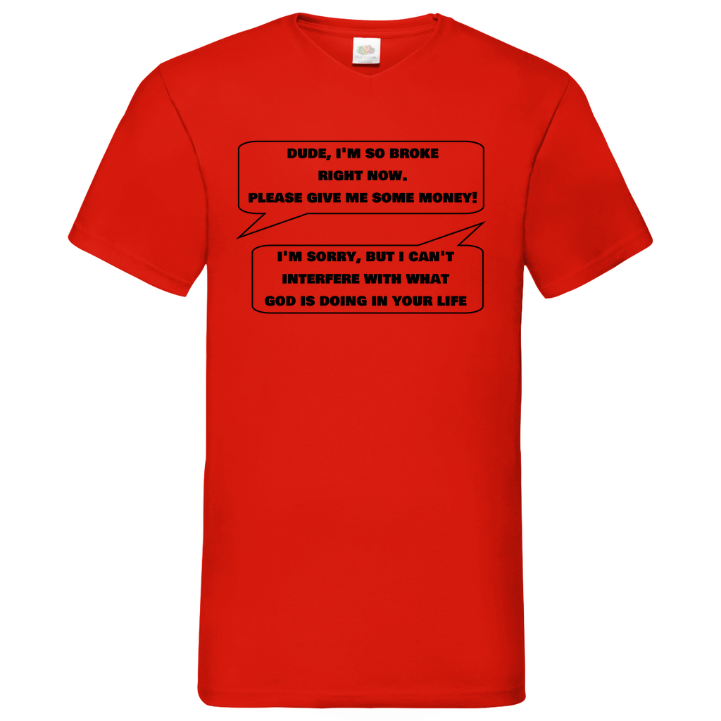 Dude - V-Neck T-Shirt bright