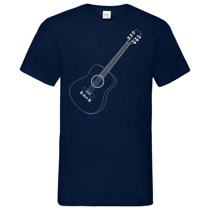 B dot K eco guitar - V-Neck T-Shirt dark