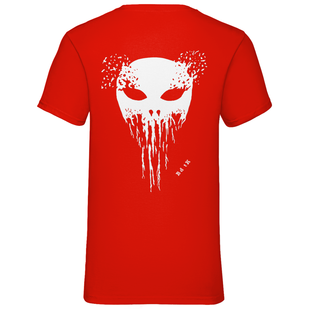 B dot K eco  Mask back - V-Neck T-Shirt dark