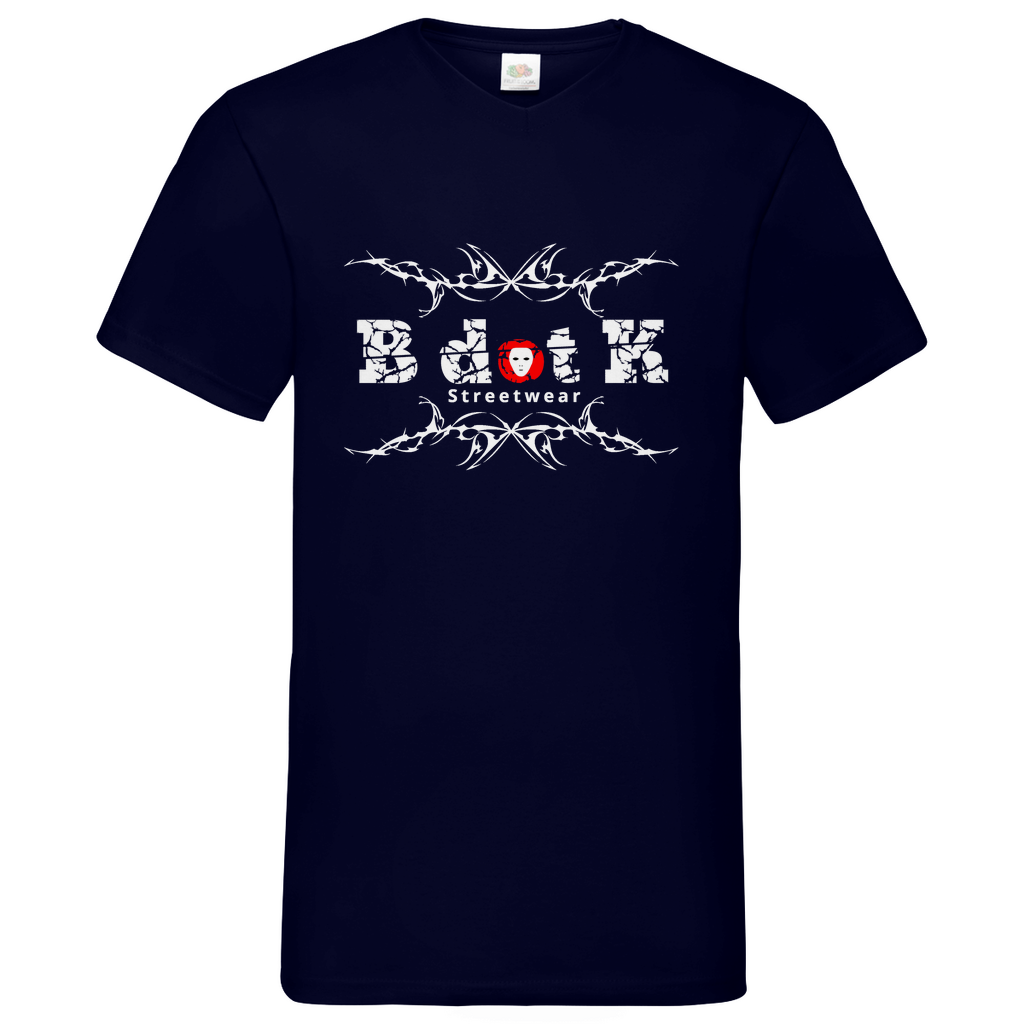 B dot K Streetware - V-Neck T-Shirt - dark