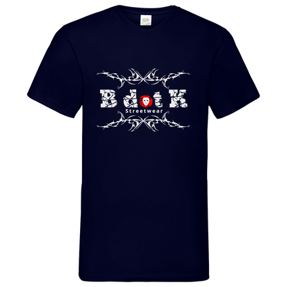 B dot K Streetware - V-Neck T-Shirt - dark