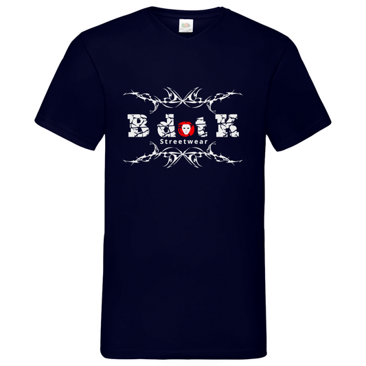 B dot K Streetware - V-Neck T-Shirt - dark