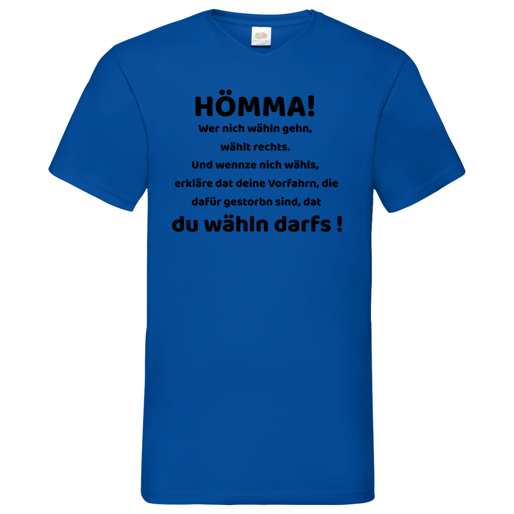 Hömma - V-Neck T-Shirt bright