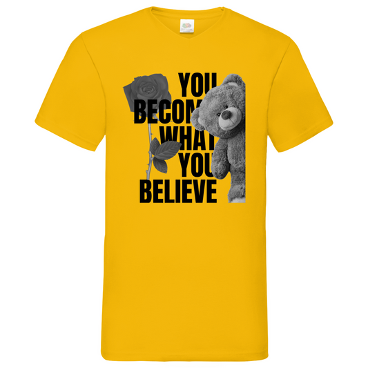 Bear  - V-Neck T-Shirt bright