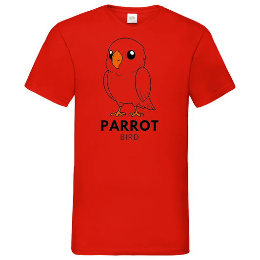Parrot - V-Neck T-Shirt - bright