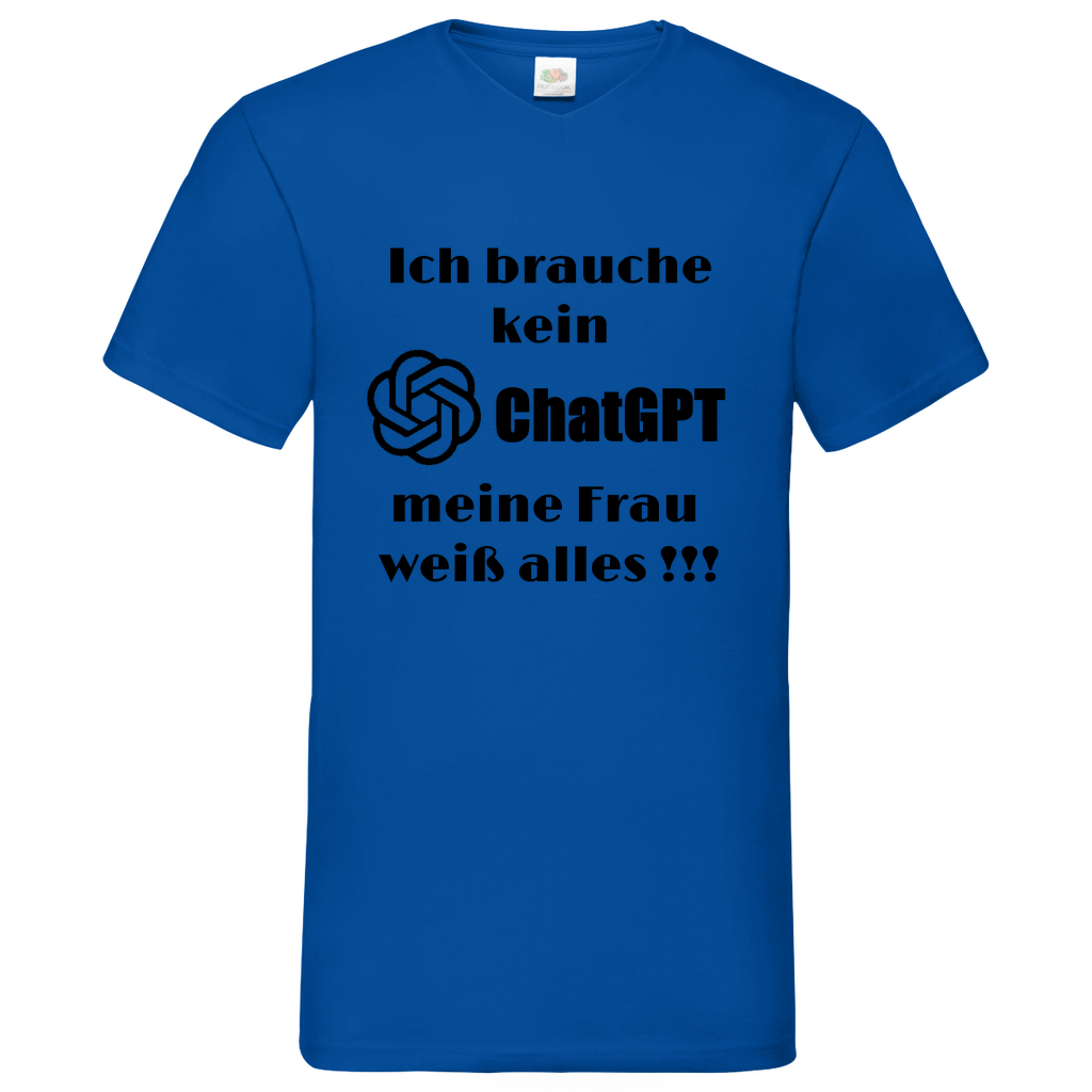 ChatGPT - V-Neck T-Shirt bright