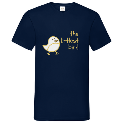 Littlest Bird- V-Neck T-Shirt - dark