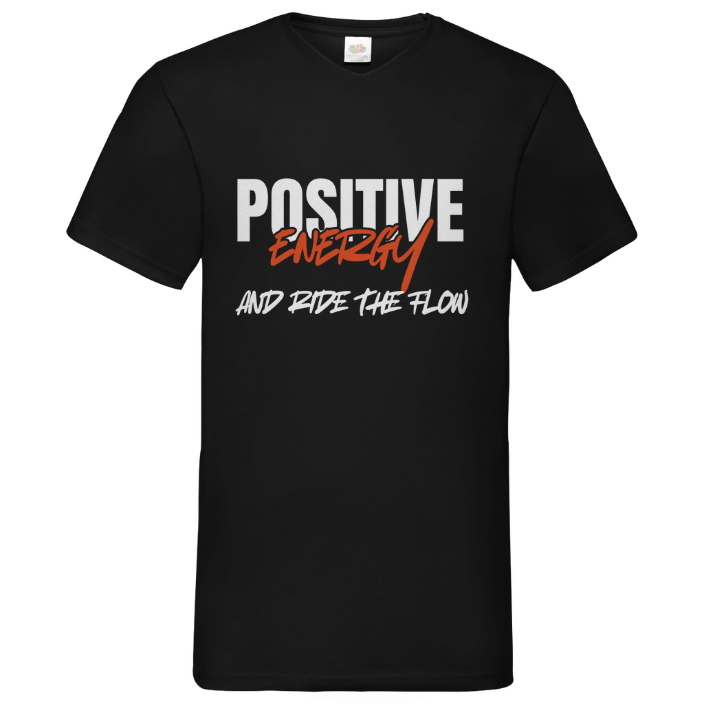 Positive Energy- V-Neck T-Shirt dark