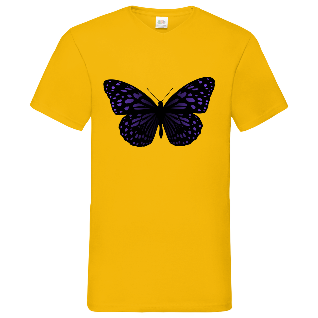Butterfly purple - V-Neck T-Shirt