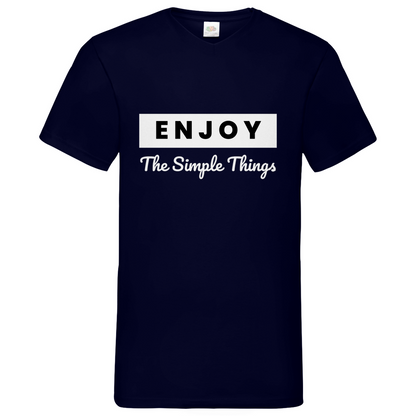 Simple Thinks- V-Neck T-Shirt dark