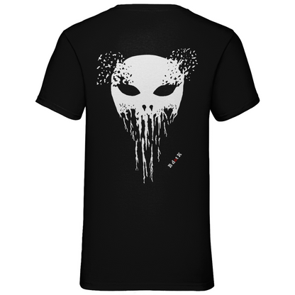 B dot K eco  Mask back - V-Neck T-Shirt dark