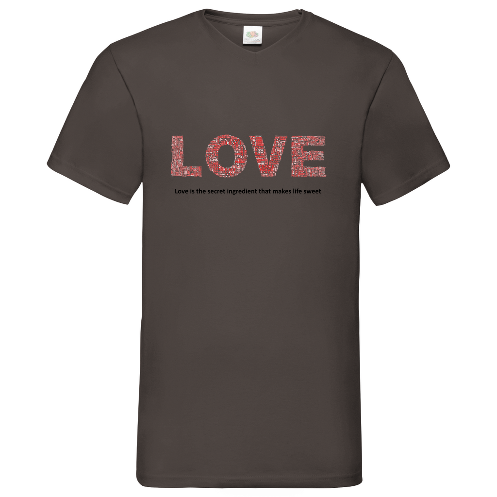 Love -  V-Neck T-Shirt bright