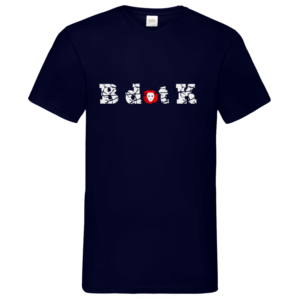 B dot K eco - Basic V-Neck T-Shirt dark