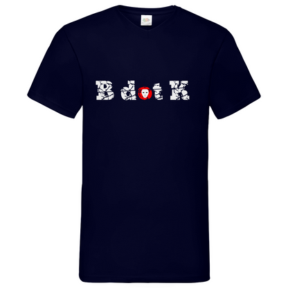 B dot K eco - Basic V-Neck T-Shirt dark