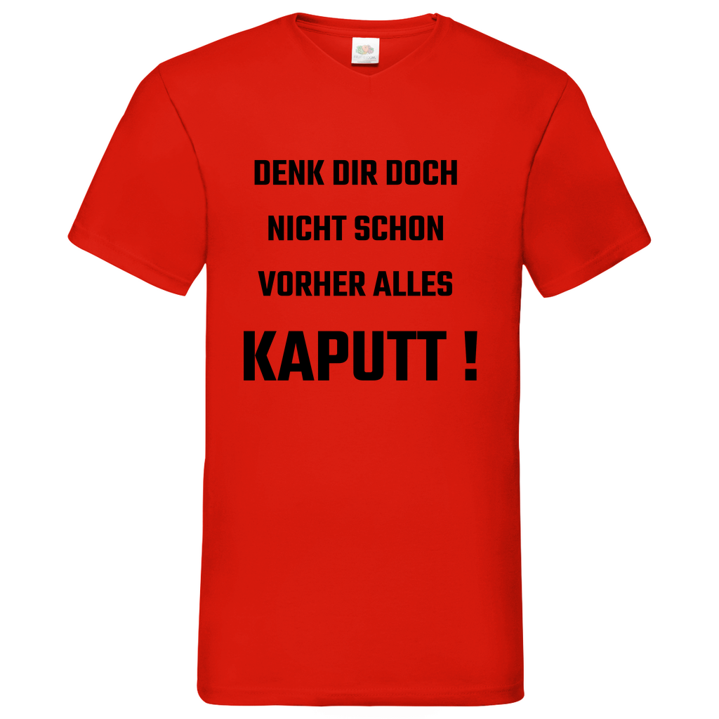 Kaputt - V-Neck T-Shirt bright