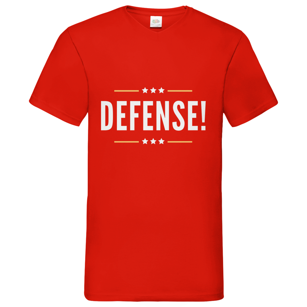 Defense - V-Neck T-Shirt dark