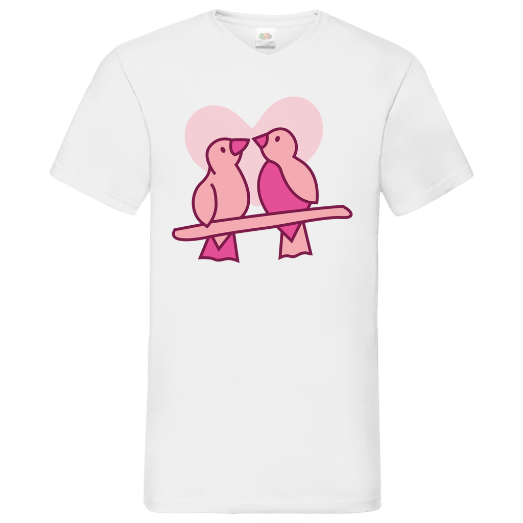 Couple Bird - V-Neck T-Shirt