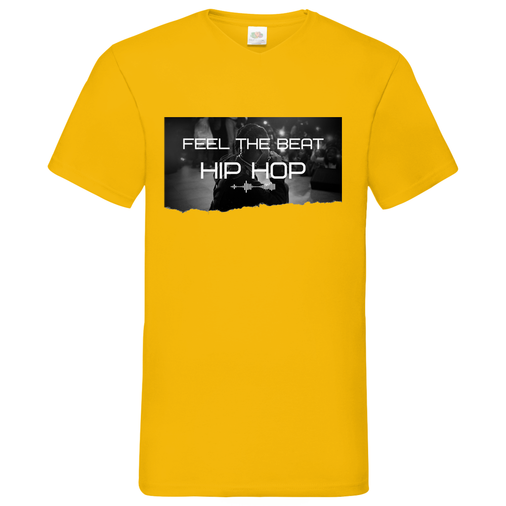 Feel HipHop - V-Neck T-Shirt bright