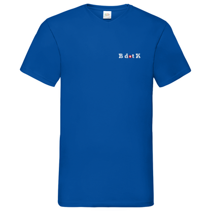 B dot K eco  Mask back - V-Neck T-Shirt dark