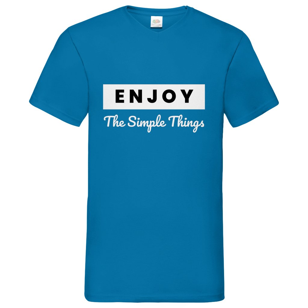 Simple Thinks- V-Neck T-Shirt dark