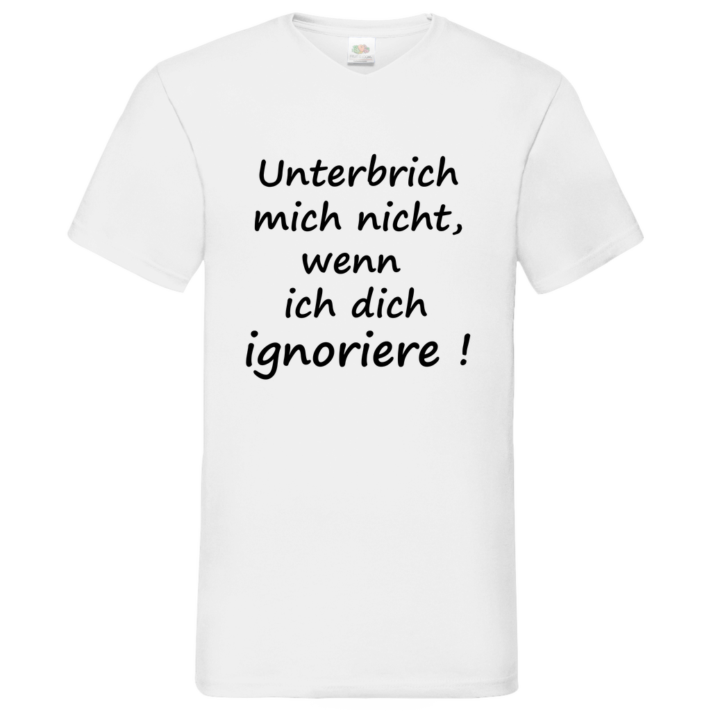 Ignoriere - V-Neck T-Shirt bright