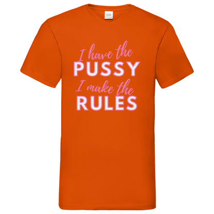 Pussy - V-Neck T-Shirt dark