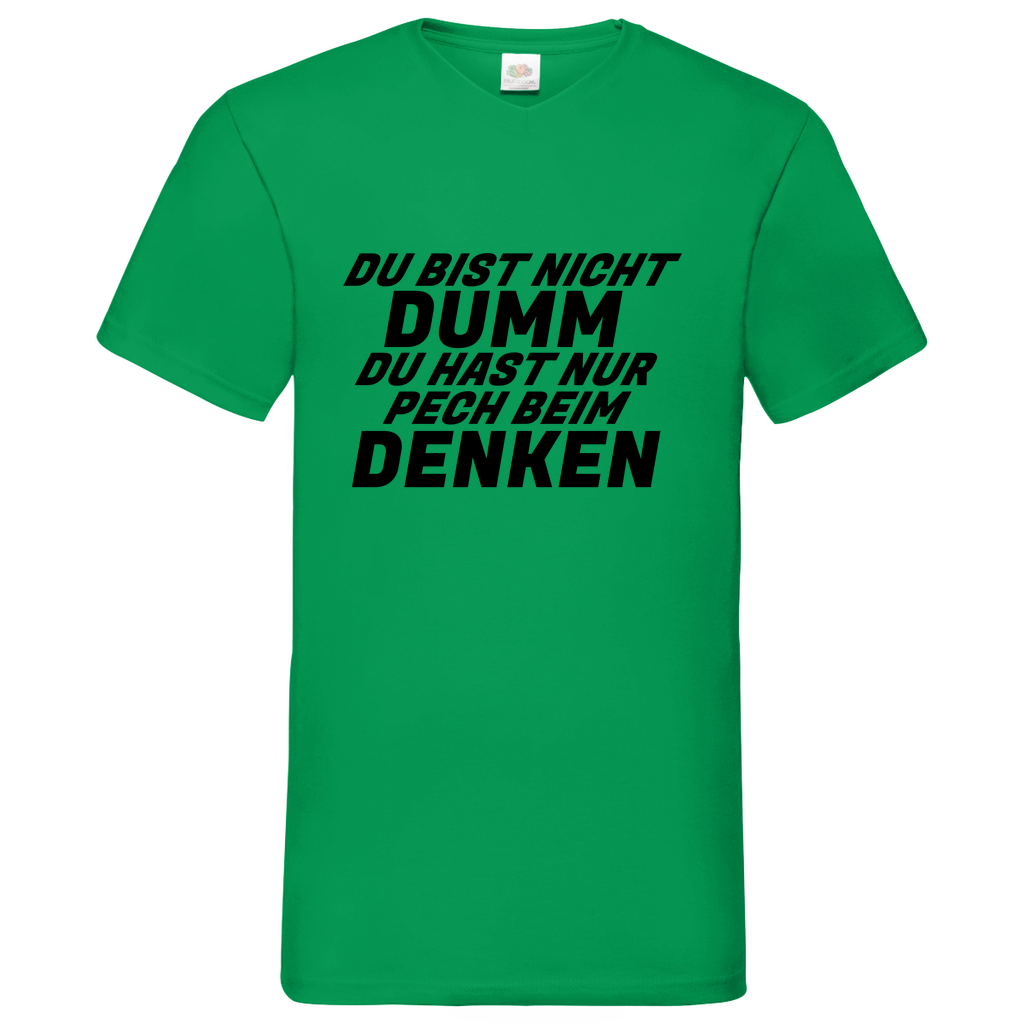 Dumm - V-Neck T-Shirt bright