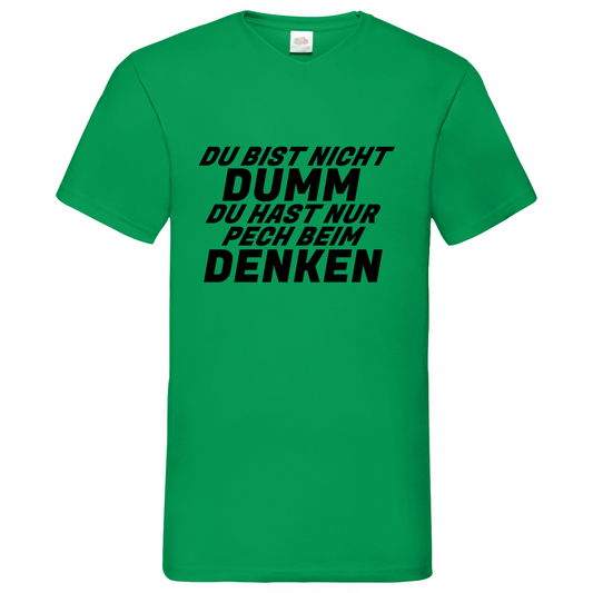 Dumm - V-Neck T-Shirt bright