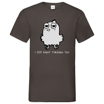 See you Bird - V-Neck T-Shirt - dark