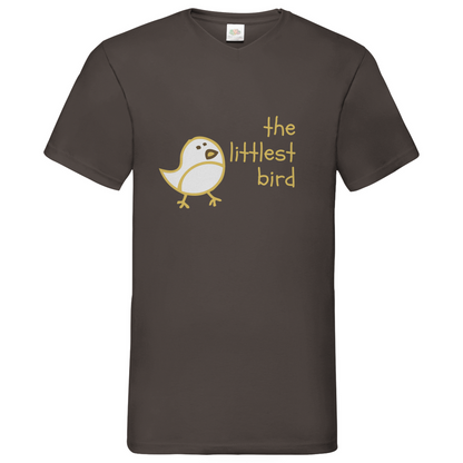 Littlest Bird- V-Neck T-Shirt - dark