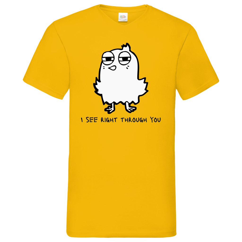 See you Bird - V-Neck T-Shirt - bright