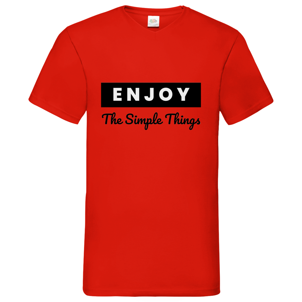 Think out of the Box- V-Neck T-Shirt dark