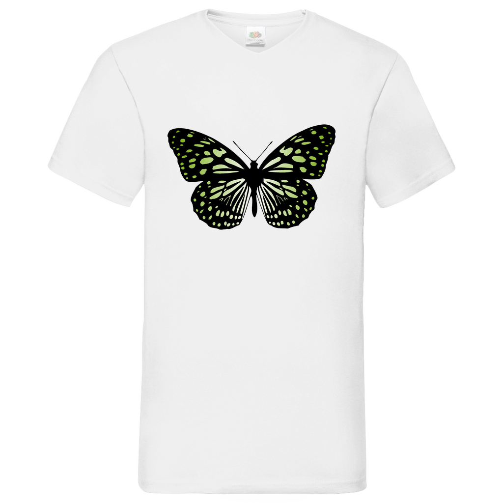 Butterfly green - V-Neck T-Shirt