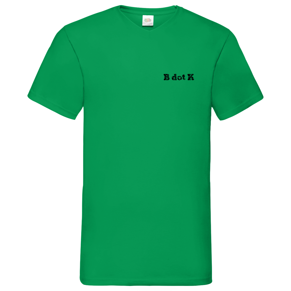 B dot K eco Mask back - V-Neck T-Shirt bright