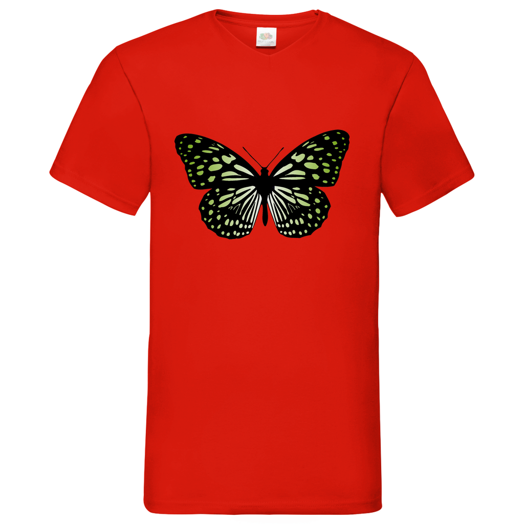 Butterfly green - V-Neck T-Shirt