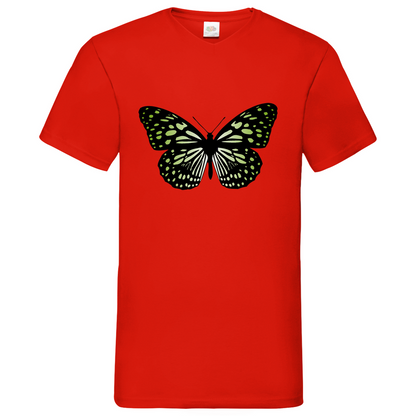 Butterfly green - V-Neck T-Shirt