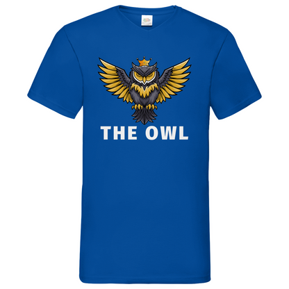 Owl - V-Neck T-Shirt - dark
