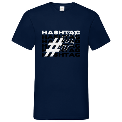 Hashtag - V-Neck T-Shirt dark