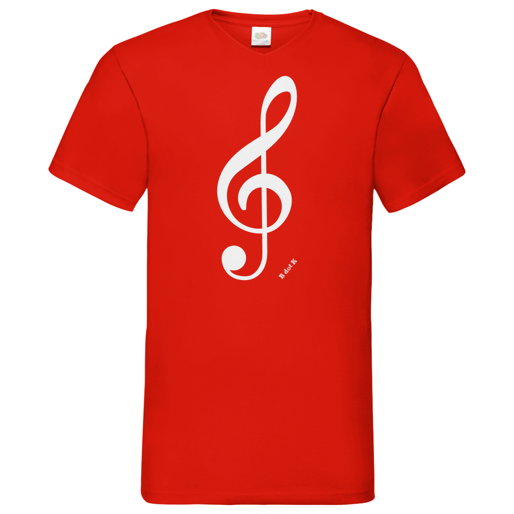B dot K eco notekey - V-Neck T-Shirt dark