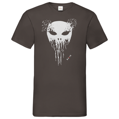 B dot K eco Mask wrecked - V-Neck T-Shirt dark