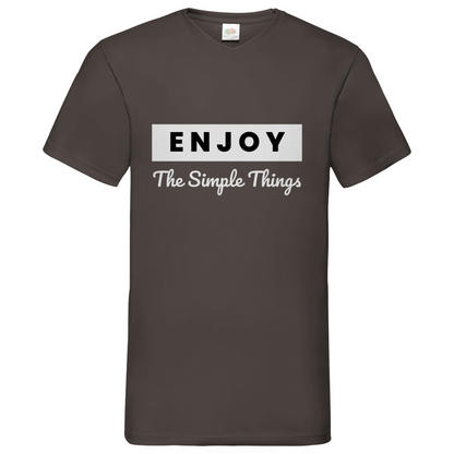Simple Thinks- V-Neck T-Shirt dark