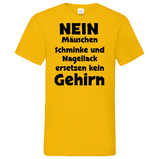 Gehirn - V-Neck T-Shirt bright