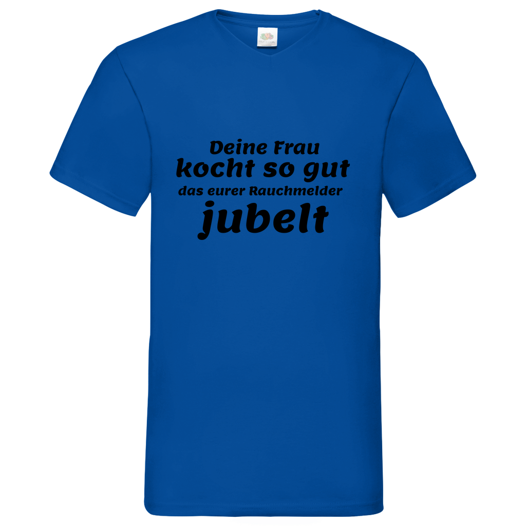 Rauchmelder - V-Neck T-Shirt bright