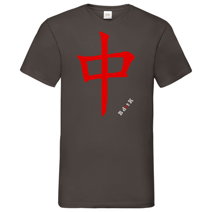 B dot K eco Red Dragon - V-Neck T-Shirt dark