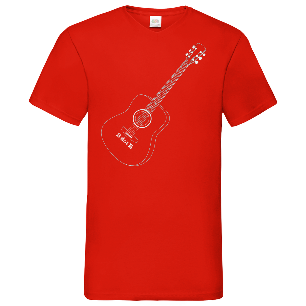 B dot K eco guitar - V-Neck T-Shirt dark