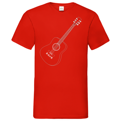 B dot K eco guitar - V-Neck T-Shirt dark