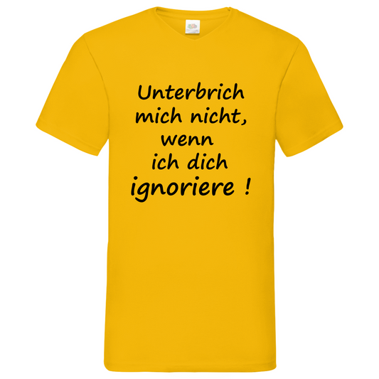 Ignoriere - V-Neck T-Shirt bright
